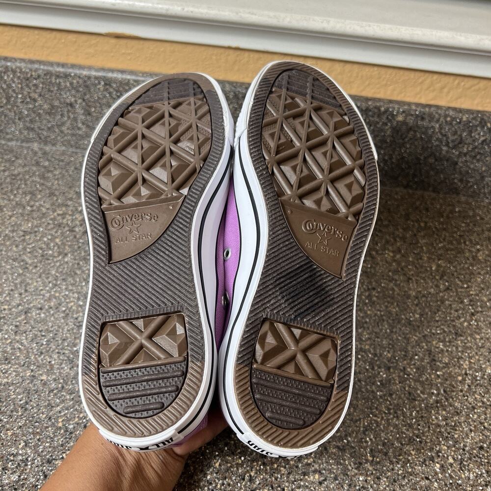 Converse All Star Classic Low Top Sneaker Purple/Pink Womens Sz 8 Lace Up Mens 6 - Picture 9 of 10